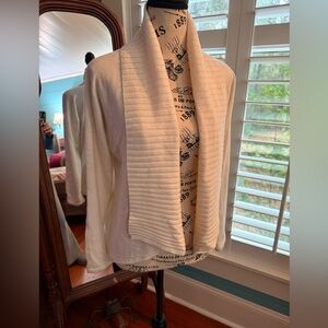 White House Black Market Ivory Knit Cardigan
